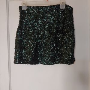 Sequin mini skirt